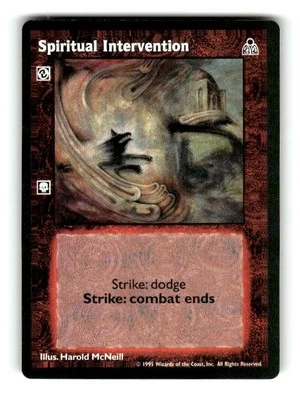 1995 WOTC Vampire Dark Sovereigns Trading card Game Spiritual Intervention C - Image 1 of 4