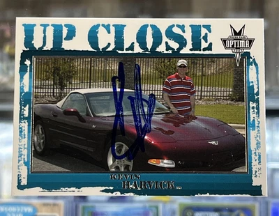 Kevin Harvick 2003 Press Pass Optima - Up Close NASCAR #43 AUTO / SIGNED - Image 1 of 3