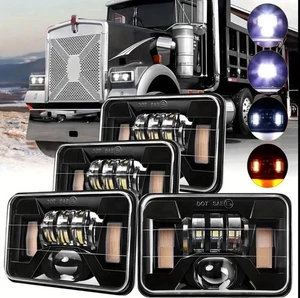 ✅ 78-24 Faros LED 4x6" Chevy Monte Carlo Camaro El Camino Peterbilt - Imagen 1 de 4