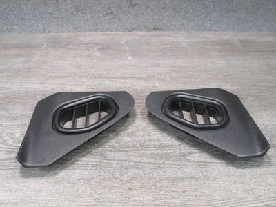 90-96 NISSAN Z32 300ZX SET OF 2 DASH END TRIM COVER PANEL AIR VENT BLACK OEM - Image 1 of 4