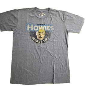 Howies Hockey Tape T Shirt Mens XL Blue Short Sleeve Ice Crew Sports Humor - Picture 1 of 6