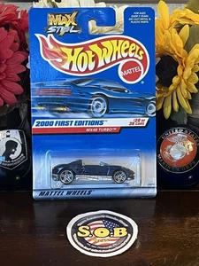 Hot Wheels MX48 Turbo Convertible Coupe Blue Diecast Sealed USED NM Condition - Picture 1 of 7