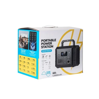 Portable Power Station 500W 444Wh Solar Generator Battery Home Backup Camping - Image 1 of 4