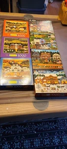 7 Vintage Charles Wysocki Wysocki's America 1000 Teile Puzzle MB Hasbro - Bild 1 von 6