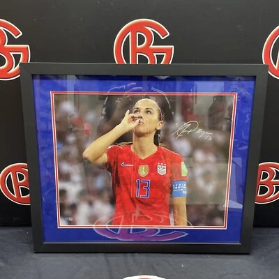 Alex Morgan Team USA Soccer Signed 16X20 Photo Framed Autographed Steiner CX - Image 1 of 3