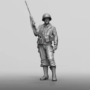 1/16 World War Ii Artillery Soldiers Resin Model - Picture 1 of 13