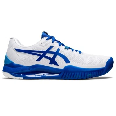 Asics Gel Resolução 8 - TAMANHO 15 - 1041A345-960 Atum Branco Azul Corte Duro HC - Imagem 1 de 4
