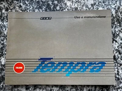 FIAT TEMPRA  Libretto uso e manutenzione ORIGINALE 1992 - Immagine 1 di 4