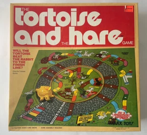 Vintage Louis Marx - Tortoise and the Hare Board Game - NEW (Open Box), Complete - Picture 1 of 3