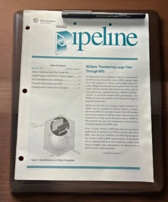 Silicon Graphics SGI Pipeline Newsletter May/June 1998 & Onyx Pen Bundle - Image 1 of 4