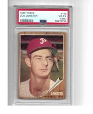 1962 Topps Baseball #146 Don Demeter PSA