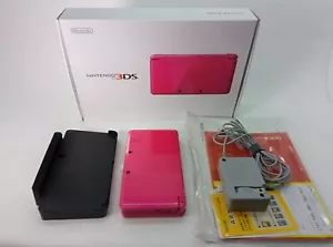 Nintendo 3DS Gloss Pink Console (NTSC-J) Set Free Shipping From Japan - Picture 1 of 19