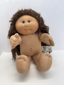 Cabbage Patch bambola bambini occhi marroni capelli castani vintage KC firmata in fabbrica 1982 - Foto 1 di 10