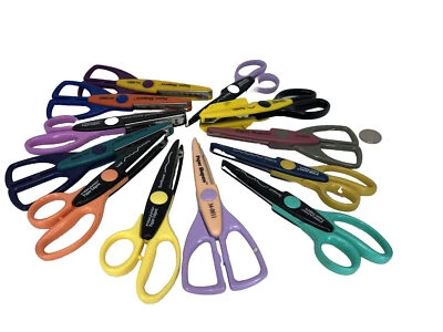 Lot of Scrapbooking Paper Shapers Fiskars Edger Cutting Scissors Crafts Scissor - Image 1 of 3