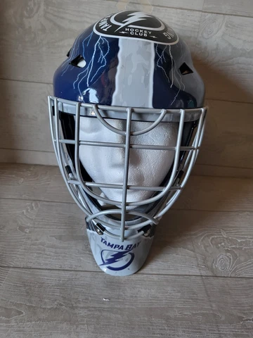 Tampa Bay Lightning Unsigned Franklin Sports Replica Full-Size Goalie Mask Cover