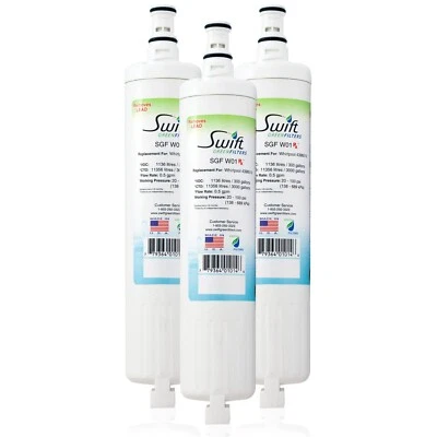 SGF-W01 Rx Compatible Refrigerator Water Filter for 4396508, EDR5RXD1 (3 Pack) - Image 1 of 4