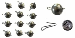 30-60 St.Jigkopf Bleikopf Blei für Gummifische Cheburaschka Ungefärbt 7-10 Gramm - Bild 1 von 5