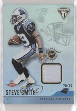 2001 Pacific Private Stock Titanium /75 Steve Smith #158 Rookie RC
