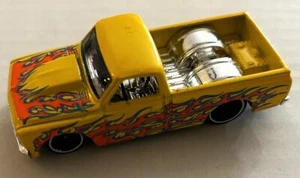 LOOSE HOT WHEELS '67 CHEVY C-10 PICKUP YELLOW w/FLAMES - Picture 1 of 3
