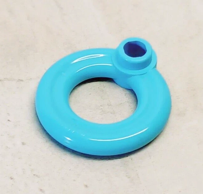 Novo LEGO Lifeguard Ring Barco Equipamento de Segurança Esportes Aquáticos Med aZure Flutuante Natação - Imagem 1 de 1