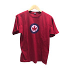 Royal Canadian Air Force Roundel Maple Leaf Military Seal Cotton T-shirt Medium
