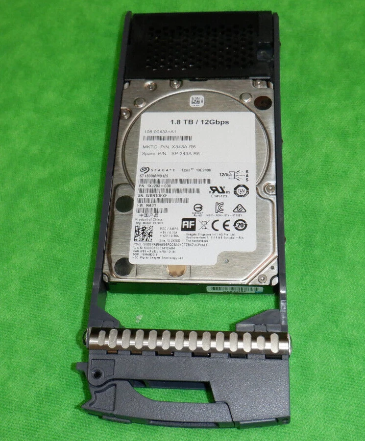 NetAp X343A-R6 1.8TB 10K 12Gbps SAS 2.5" HDD Hard Disk Drive with tray - Image 1 of 4