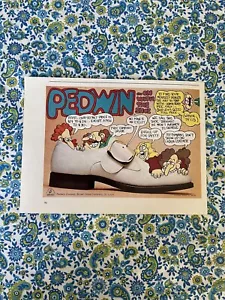 Vintage 1972 Pedwin Shoes Print Ad Cartoon Style Ad RARE - Bild 1 von 7
