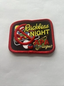 APA Leagues Rackless Night Patch - American Pool Players Association nie benutzt - Bild 1 von 3