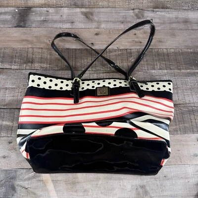 Bolso de hombro Anne Klein de cuero sintético a lunares multicolor Foto 1 de 4