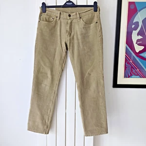 Mens Corduroy Levi 511 W32 L32 jeans Tapered Leg Beige Tan Cords Levi's - 2072 - Picture 1 of 12