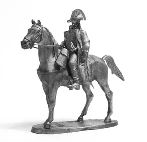 Tin 54mm Cavalry. Napoleon Bonaparte 1:32 Scale Miniature Figurine - Picture 1 of 3