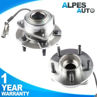 Juego (2) Cojinetes de cubo de rueda delantera para 02-07 Saturn Vue 05-06 Chevy Equinox con ABS Foto 1 de 4