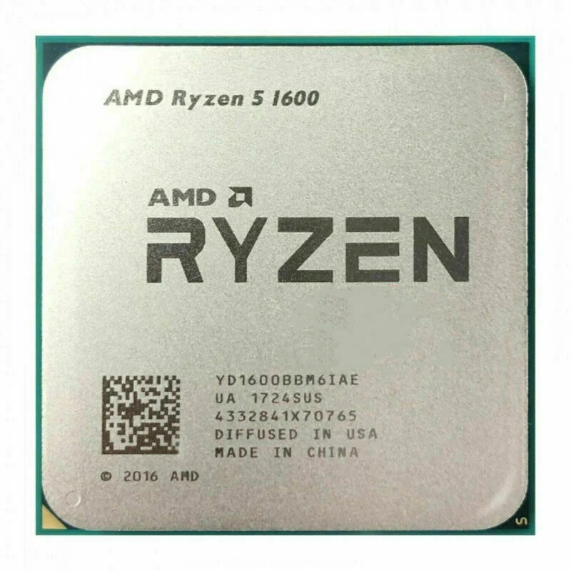 AMD RYZEN 5 1600 6-Core 3.2 GHz ocket AM4 CPU Processors - Image 1 of 2