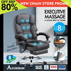 Alfordson Massage Office Chair Heated Fabric Seat Executive Racing Computer