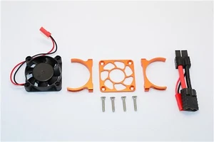 GPM Orange Alum Motor Heatsink Fan Traxxas Slash 4x4 LCG, Rustler 4x4 Stampede - Picture 1 of 2