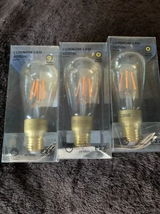 3x Ikea Lunnom LED 400lm 4,2W 2200 Kelvin E27 Deko Glühbirne Neuwertig in OVP - Bild 1 von 9