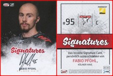 Fabio Pfohl * Cologne sharks * signatures 44/90 * 2018-19 season * 18-19