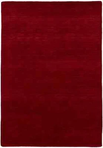 Red Solid Design Hand-Loomed 4X6 Gabbeh Wool Rug Oriental Home Decor Carpet - Picture 1 of 12
