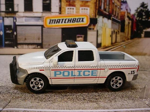 2025 Matchbox Multi 8-Pack Exclusive 2015 RAM truck 🚔 white; POLICE 🚓LOOSE - Picture 1 of 3