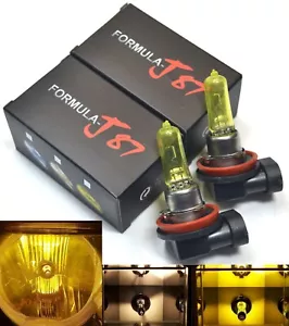 Halogen H9 65W 3000K Yellow Two Bulbs Head Light High Beam Replacement Plug Play - Picture 1 of 12