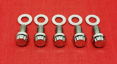 2006 & UP HARLEY DERBY COVER POLISHED ARP 12PT STAINLESS BOLTS SCREW KIT SET - Image 1 of 3