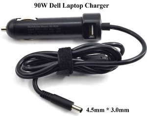 90W Car Charger for Dell Laptop Charger Adapter Inspiron 15 4.5*3.0mm LA45NM140 - Picture 1 of 4