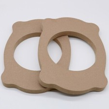 2Pc 6x9" to 6.5" MDF Adapter Speaker Ring Speaker Mounting Spacer Ring Car Audio