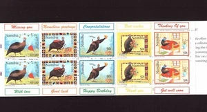 Folleto de aves de Namibia 1997 MNH sellos como nuevos - Imagen 1 de 2