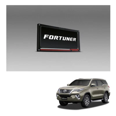 License Plate Frame Holder V2 Black Red For Toyota Fortuner Suv 2015 18 - Image 1 of 4
