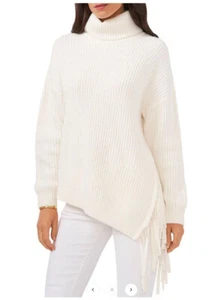 Vince Camuto women sweater 9251249 fall harmony antique white cotton 1X $129 - Picture 1 of 11