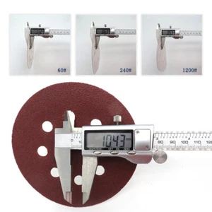 Sandpaper Hook and Loop Pads 40-2000 Grit5" Sanding Discs 8 Hole 125mm Dia - Picture 1 of 7