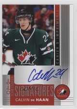 2013-14 O-Pee-Chee Team Canada Signatures Calvin de Haan #TC-CD Auto