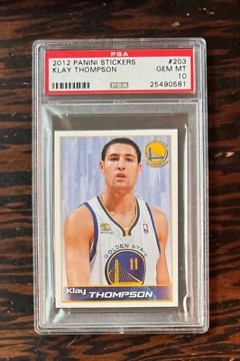 Pegatinas Panini Klay Thompson 2012 #203 - PSA 10 - POP 11 Foto 1 de 2