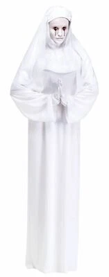 Disfraz de monja de asilo embrujada hermana Halloween horror temeroso Foto 1 de 3